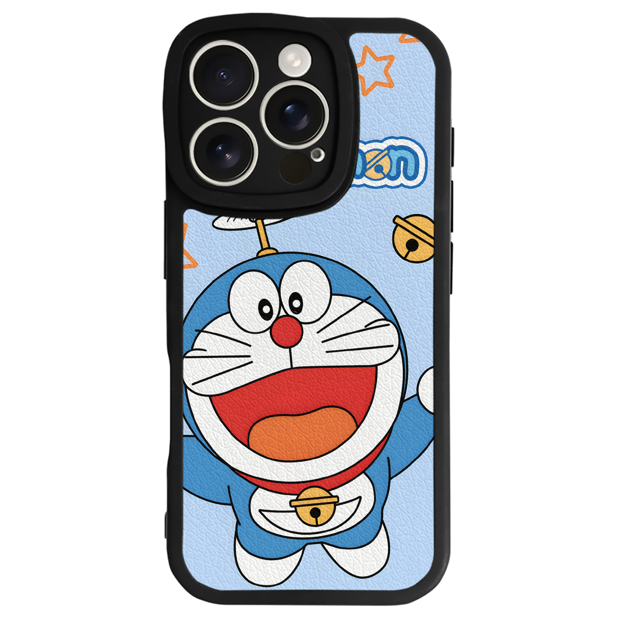 （画像用） ドラえもん Doraemon 【iPhone 16シリーズ対応】シリコンスマホケース（レザー調） 材質：シリコン